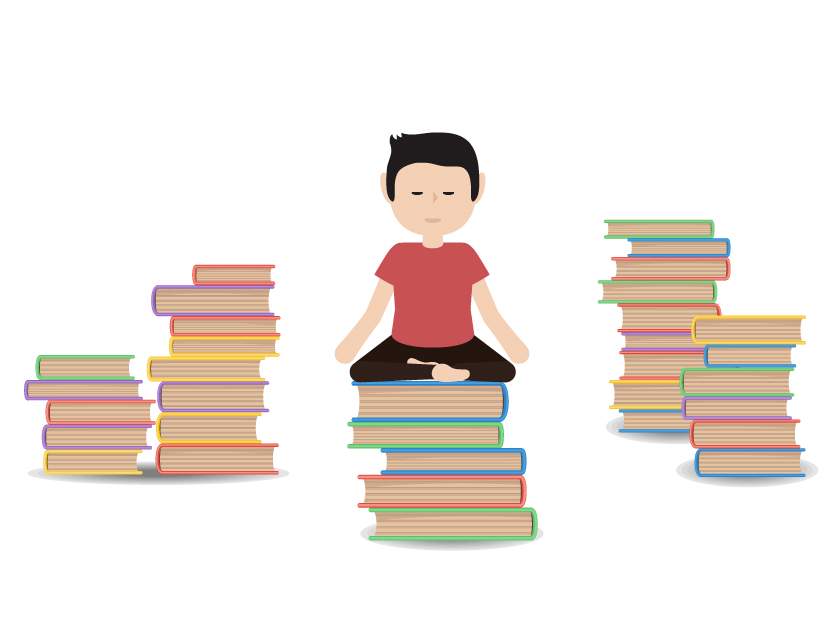 yoga and books